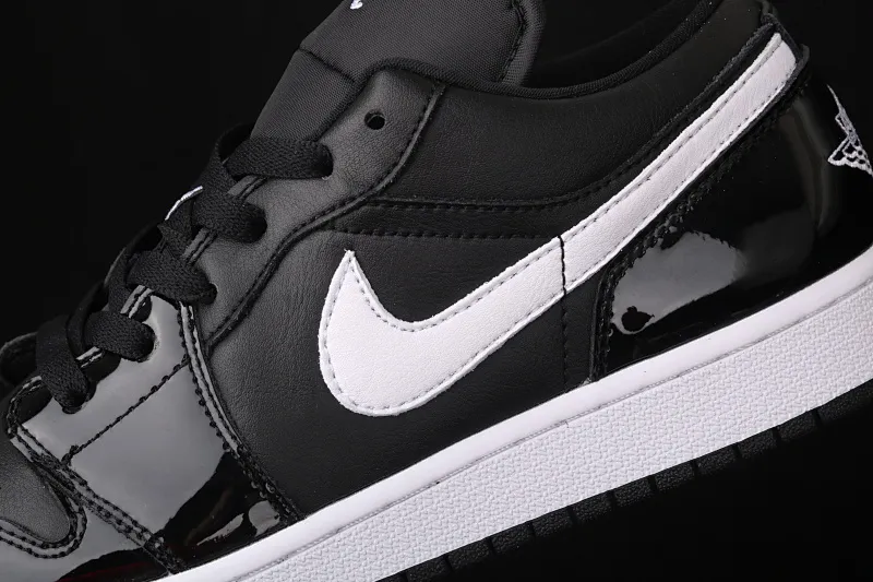 All categories Air Jordan Jordan series basketball shoes Air Jordan 1 Low Air Jordan 1 Low Black White AJ1 Joe 1 black and white small patent leather 553560-002
